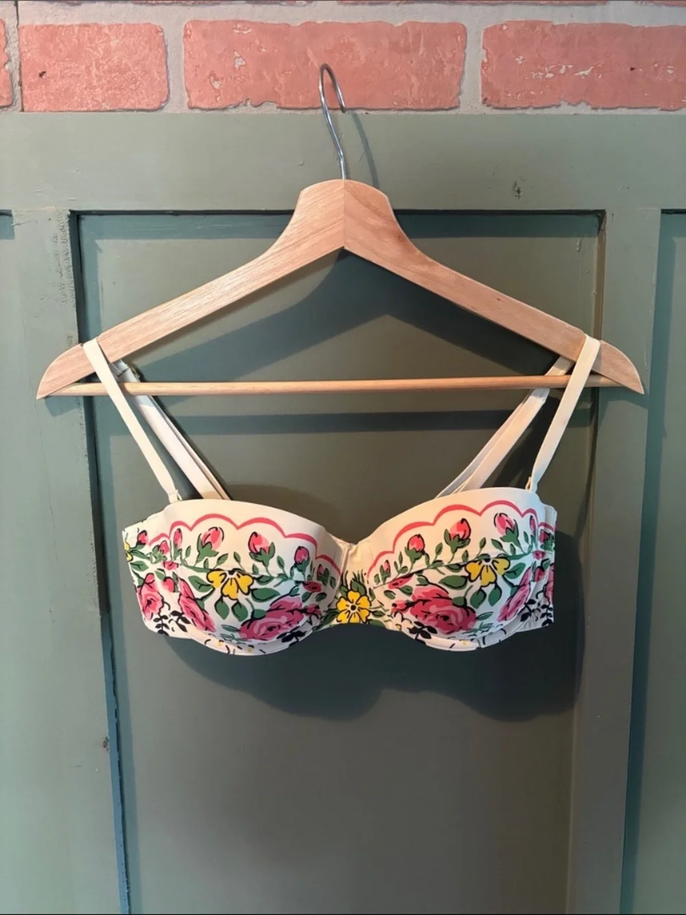 New Tory Burch Lipsi Reva Printed Garden Veil Bikini Swim Top Bottoms Floral S